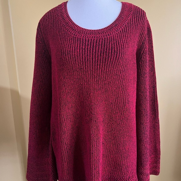 Style&Co bell sleeve cotton sweater -M - Picture 2 of 10